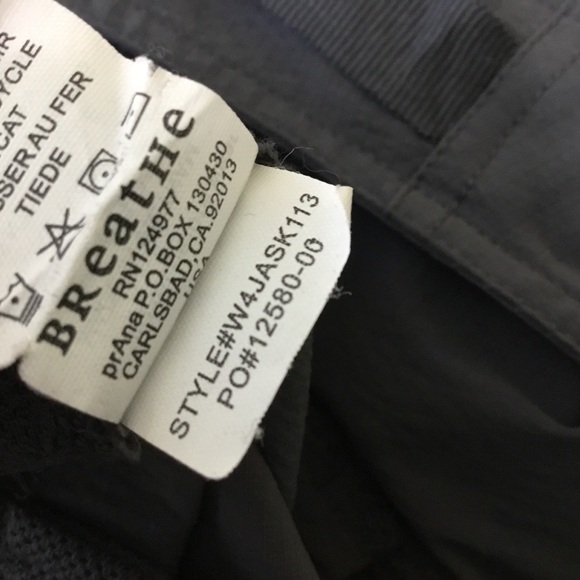 Prana Grey Jasmine Knicker Capri Hiking Pants 10 - Picture 8 of 10